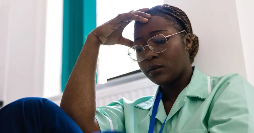 woman suffering from caregiver burnout
