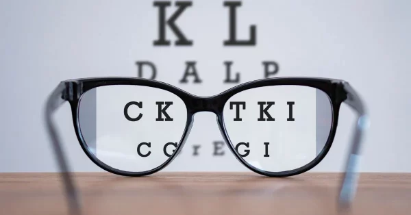 eye test for accommodative dysfunction after brain injury