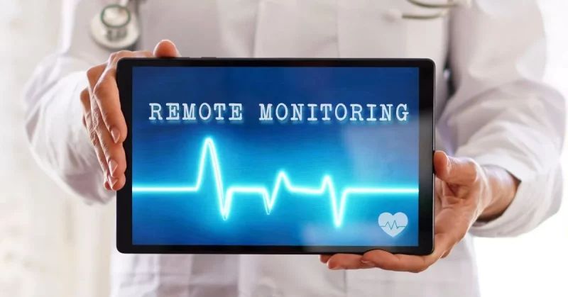remote therapeutic monitoring company being shown on ipad