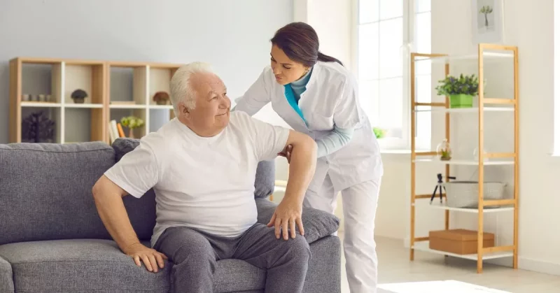 man avoiding common mistakes during stroke recovery to improve faster