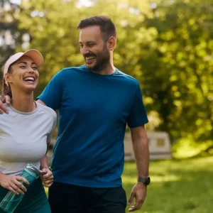 man and woman managing energy after stroke to prevent rehab burnout