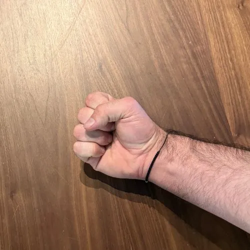 closed fist from spasticity after stroke
