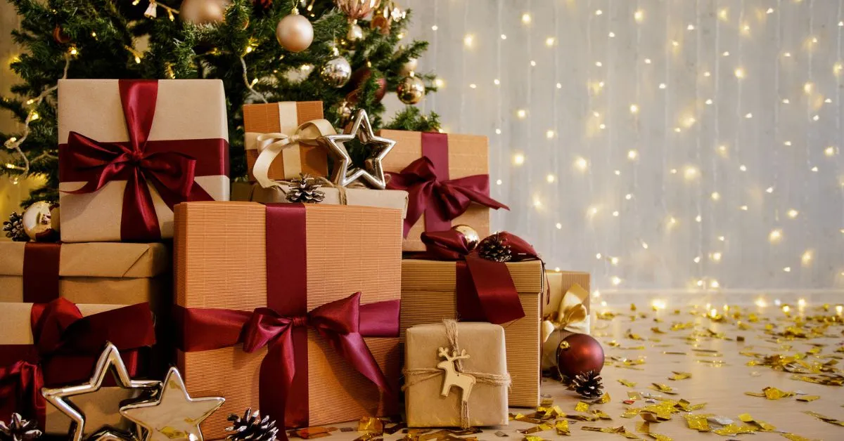 Christmas gifts for stroke patient laying under the tree