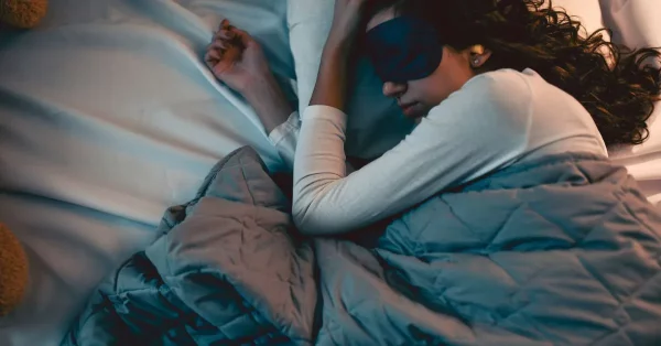 woman sleeping after stroke with improved tips to fall asleep faster