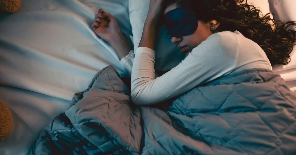 woman sleeping after stroke with improved tips to fall asleep faster