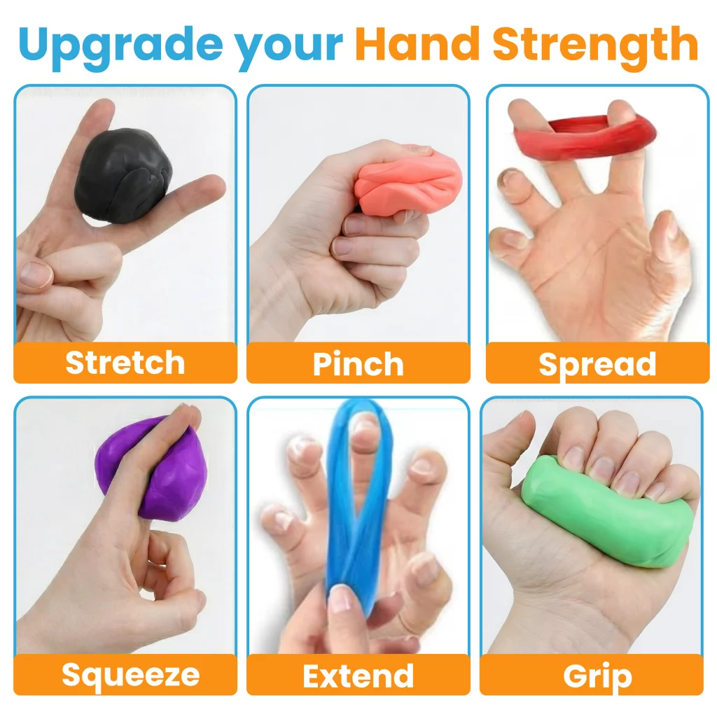 therapy putty for hand rehabilitation grips