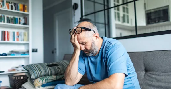man trying to overcome post stroke fatigue