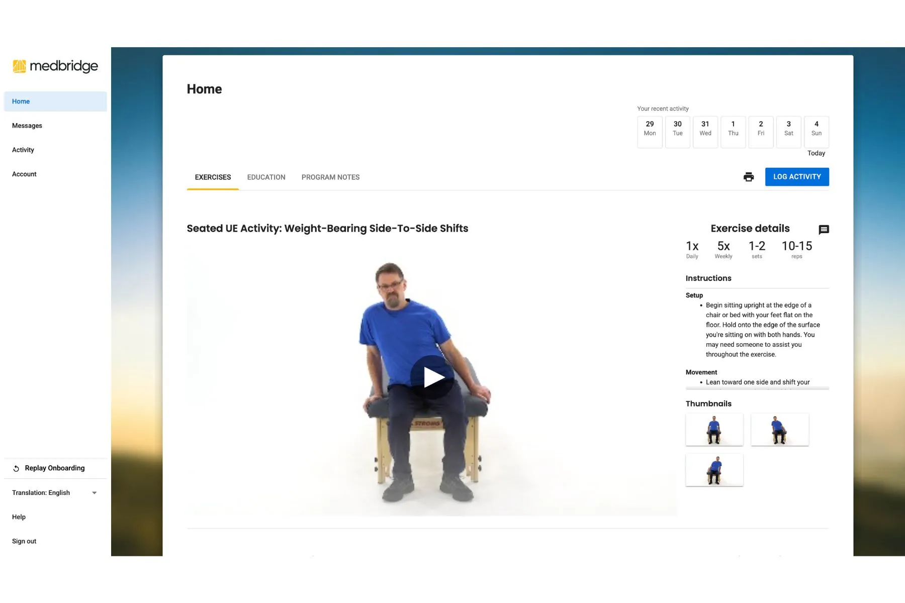 medbridge-virtual-physical-therapy-product-image-home-dashboard (1) medbridge virtual physical therapy product image home dashboard