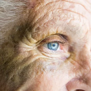 woman staring into the distance thinking about overcoming her fear of a second stroke