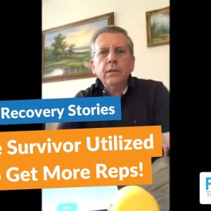 david russel talking about his wife's brain aneurysm recovery with fitmi