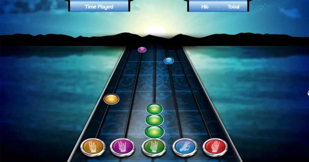 musicglove gameplay screen being shown