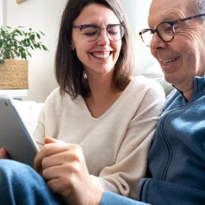 daughter caregiver for father stroke recovery